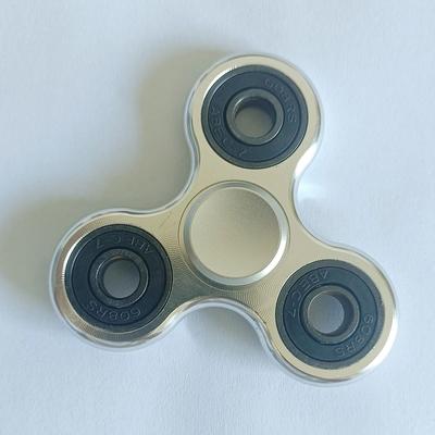 Uplifted Goods Aluminum Alloy Metal Fidget Spinner Stress Relief Toy silver