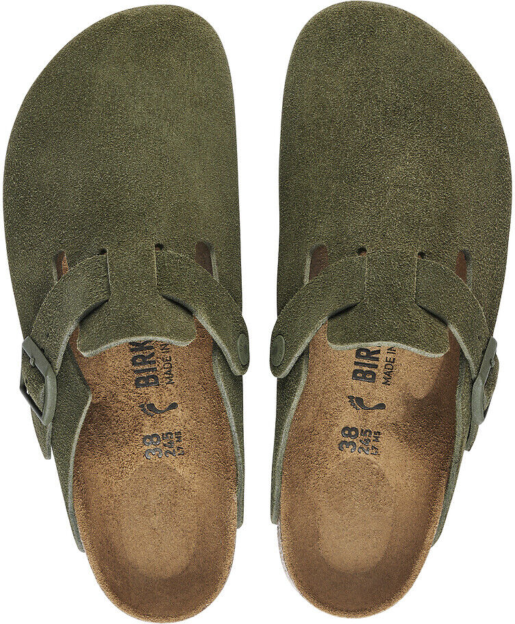 BIRKENSTOCK Sabots en cuir suedé Boston