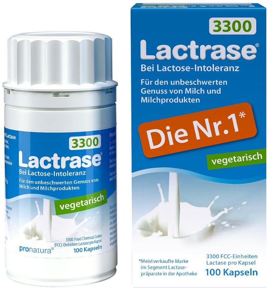 LACTRASE PRO NATURA Lactrase vegetarisch 3.300 Kapseln