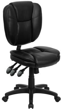 Flash Furniture Mid-Back Multifunction Ergonomic Task Office Chair with Pillow Top Cushioning