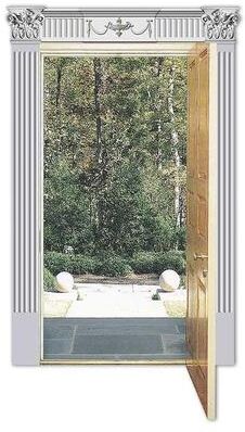 uDecor Renaissance-style Door Pediment Set