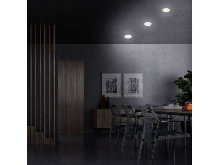Spot encastré LED Plat III Ø 10cm Blanc Matériau : Métal, Matière plastique Surface en métal : Laqué Type de matière synthétique :
