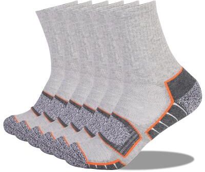 LightInthebox Men's 6 Pairs Socks Crew Socks Hosiery WhiteBlack Light gray dark gray Color Cotton Winter Autumn / Fall