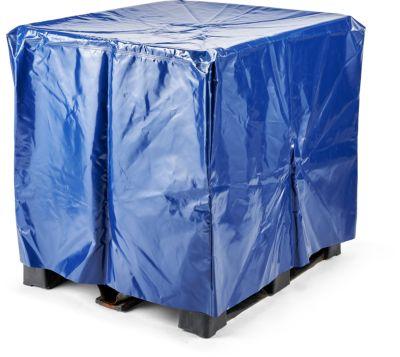 Kuhlmann IBC-Abdeckung, für 1000 l IBC-Container, L 1300 x B 1100 x H 1000 mm, PVC, blau