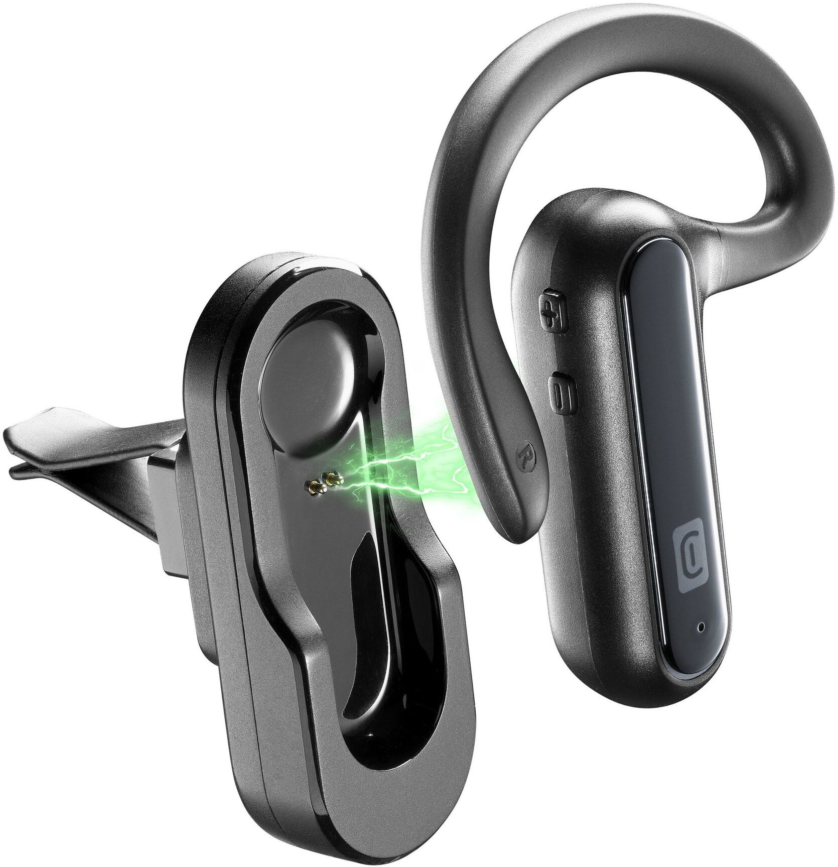 Auricolari microfono bluetooth Cellular Line BTCARFLATK CAR Flat Black