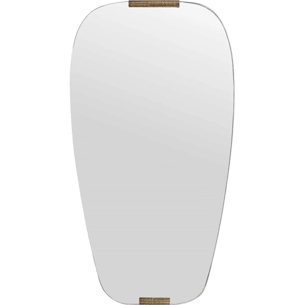 House Doctor Clips ovale spiegel goud B: 100 cm, H: 54,5 cm