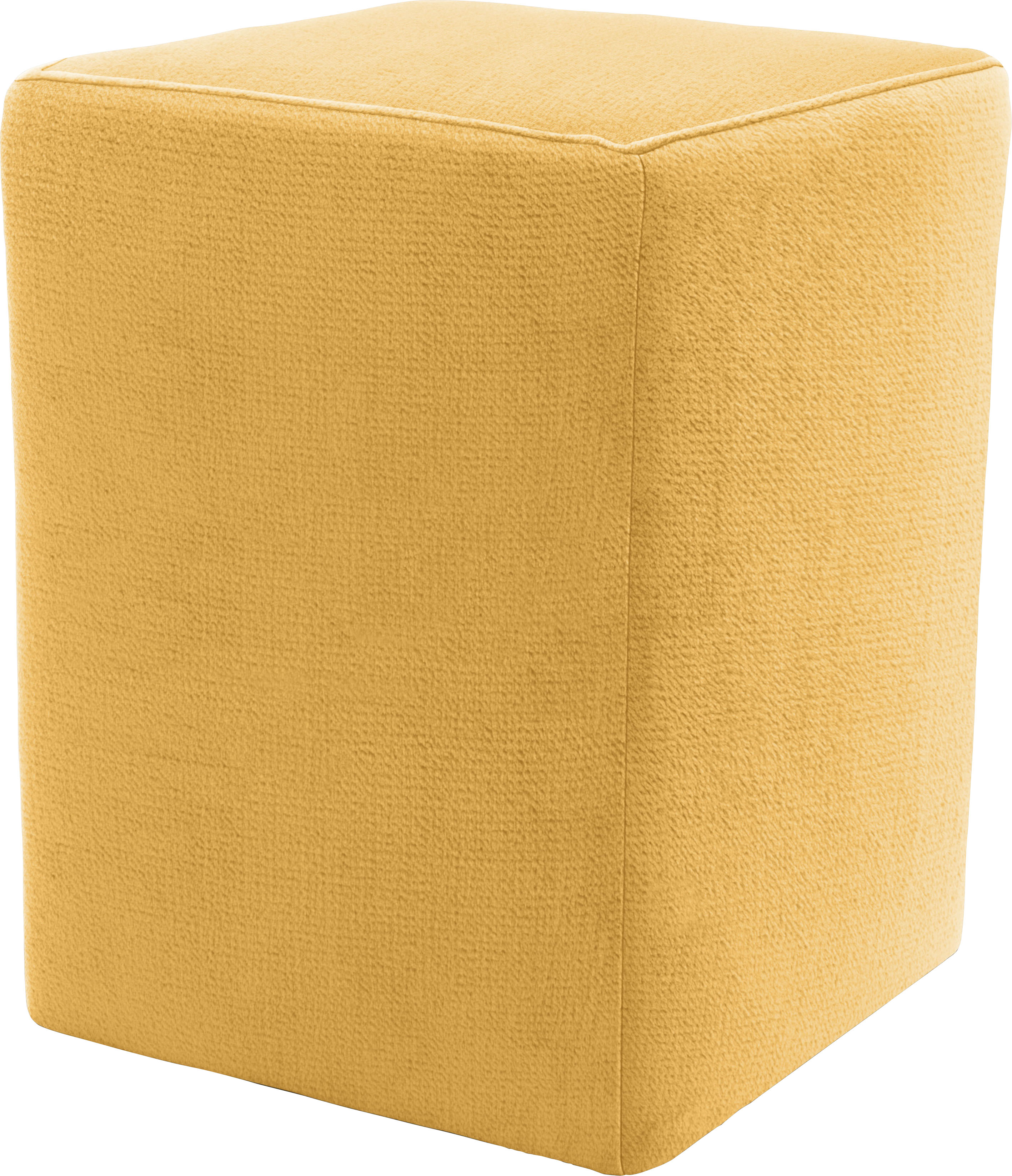 Hocker "LOOKS XX", gelb, B:38cm H:47cm T:38cm, 100% Polyester, LOOKS BY WOLFGANG JOOP, Hocker, Hocker, kubische Form, ideal als Fußablage