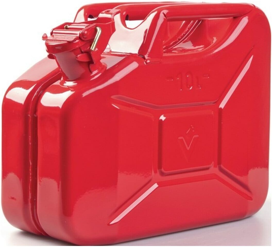 Kraftstoffkanister Inh.10l Feuerrot RAL 3000 Stahlbl.L345xB165xH275mm VALPRO (KN1333)