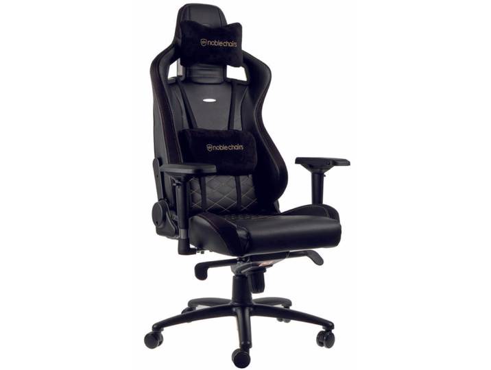 Noblechairs EPIC Gaming Stuhl Schwarz, Gold - NBL-PU-GOL-002 Gaming Seats