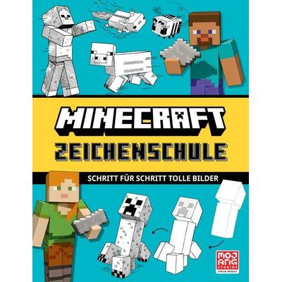 Minecraft Zeichenschule. Schritt für Schritt tolle Bilder, Taschenbuch von Mojang AB, Schneiderbuch, 978-3-505-15157-6