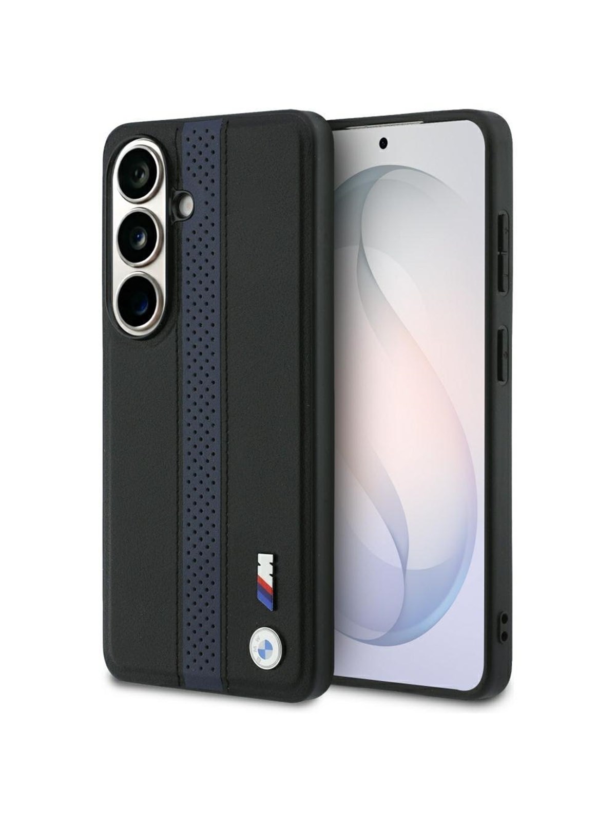 BMW Perforated Stripe Logo MagSafe Case for Samsung Galaxy S26 - Blue