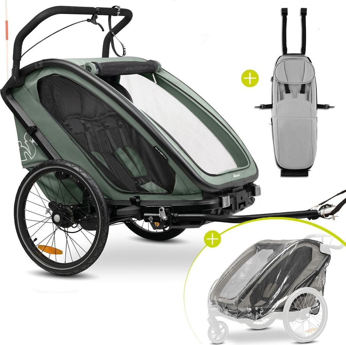 Hauck 3in1 Fahrradanhänger Sparset Bike N Walk