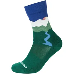 camano Merinowolle Trekkingsocken 7657 - botanical garden 35-38