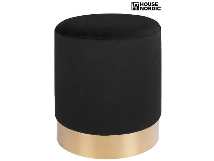Hocker HOUSE NORDIC GAMBY 34x34x43cm samt black
