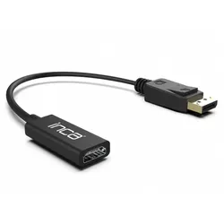 Inca IDTH-07 Videokabel-Adapter 0,2 m DisplayPort HDMI Typ A (Standard) Schwarz