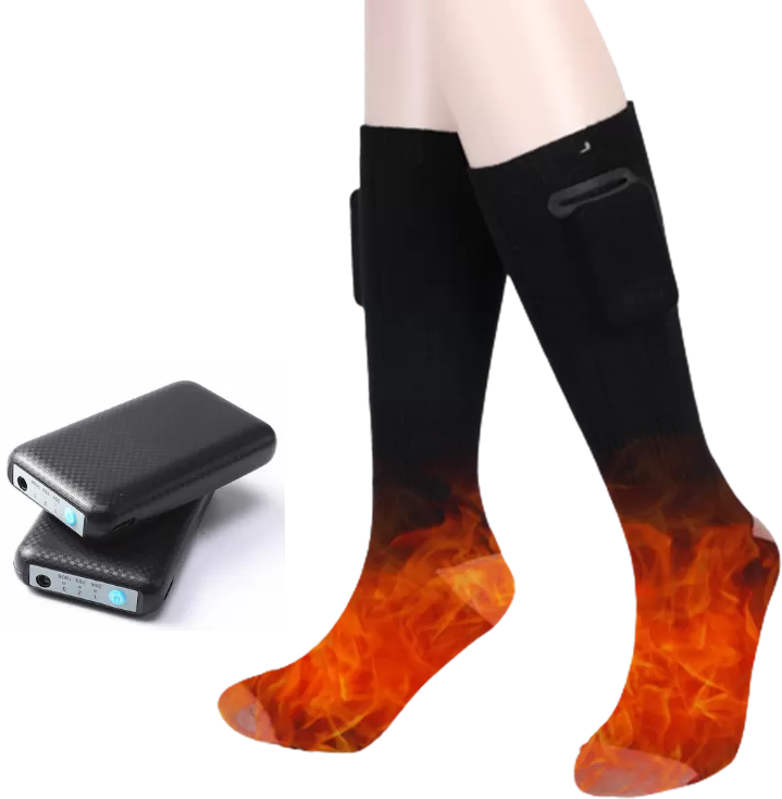 INF Heizstrümpfe 4000 mAh Schwarz