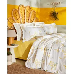 Karaca Loretta Bettbezug-Set, Einzelbett, Gelb