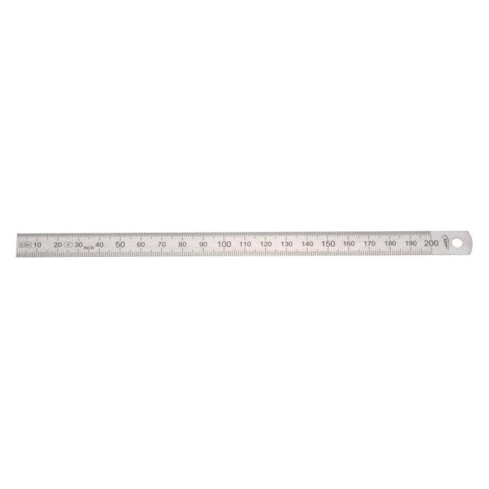 Helios Preisser Stahlmassstab Länge 500 mm rostfreier Stahl biegsam Teilung B = mm/1/2 mm (50 cm, Stahl) (0460228)