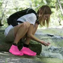 Wasserdichter Schuhüberzieher Größe "26-34" – dunkelrosa