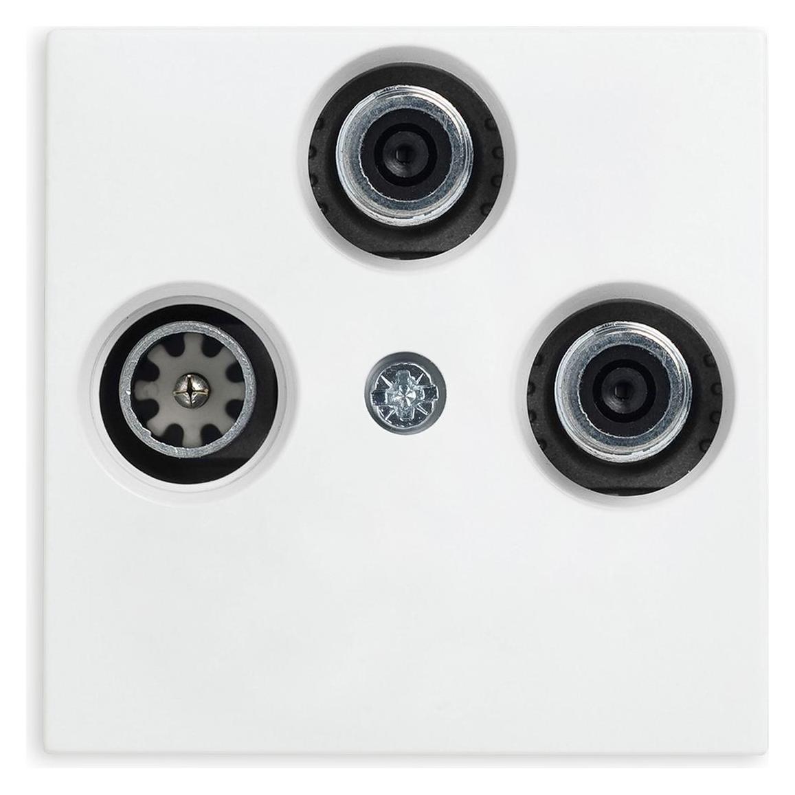 Panasonic WDTR04661WHEU1 Plus 55 Zentralscheibe Antennendose 3Loch weiss (076240)