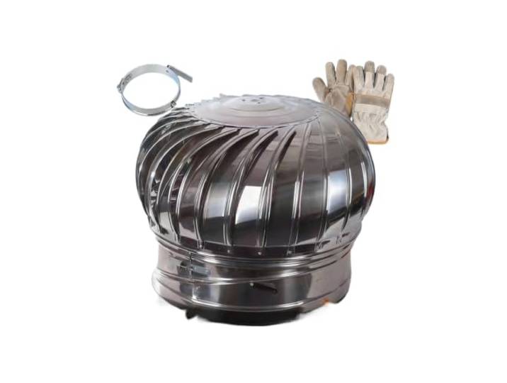 Edelstahl-Schornsteinhaube, drehbare Kappe mit Anti-Downdraft-Schutz(6.2in)
