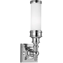 Wandlampe Badezimmerleuchte Lampe LED Flurleuchte IP44 Glas Spiegelleuchte chrom
