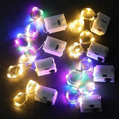 Uplift Essentials LED Fairy String Lights Battery Operated Decorative Garland white 2m 20leds