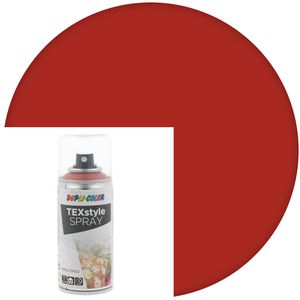 Dupli-Color Stoffmalfarben TEXstyle Spray, Sprühfarbe, rot, für helle & dunkle Textilien, waschfest bis 30°C, 150ml