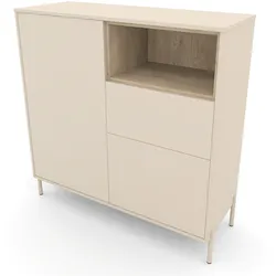 Roba Highboard »Hygge« mit 2 Türen - 115x43x117cm - weiß -