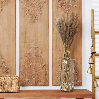 ARCILLA ELEMENTAL Brown Dried Plant Pampas Home Decor Natural Foliage with Long Stems
