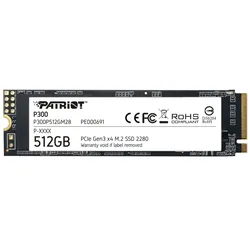512 GB SSD Patriot P300 PCIe M.2 Nvme 3.0x4