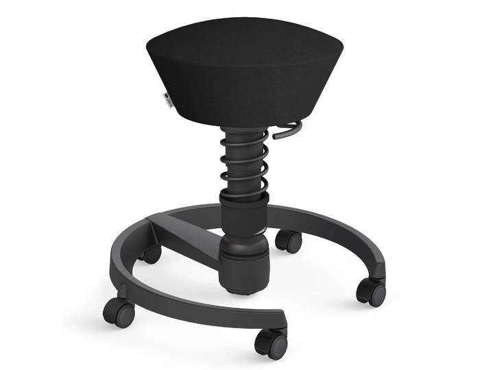 AERIS SWOPPER MIT ROLLEN - Swopper Low Gestell Schwarz Schwarz