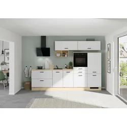 Küchenblock IKZ mit Geräten ca.300cm Weiß