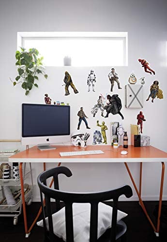 Komar Star Wars Heroes Villains Deco-sticker, 12 delen, Multicolour, B: 50 cm, H: 70 cm