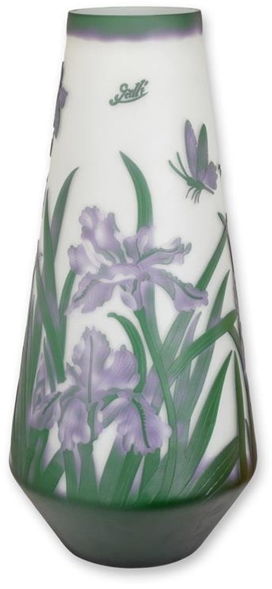 Daffodil Cameo glas vaas, Hoogte: 44,1 cm