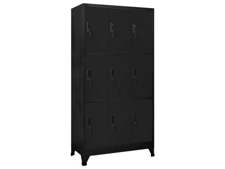 Armoire à casiers Noir 90x45x180 cm Acier 339806
