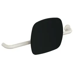 Hewi 801 Rückenstütze 801.51.9263R99 Wandabstand 150mm, Ausführung rechts, Lehne tiefschwarz, reinweiß
