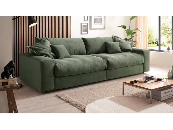 Big Sofa mit Trendiger Cord Optik im XL Format