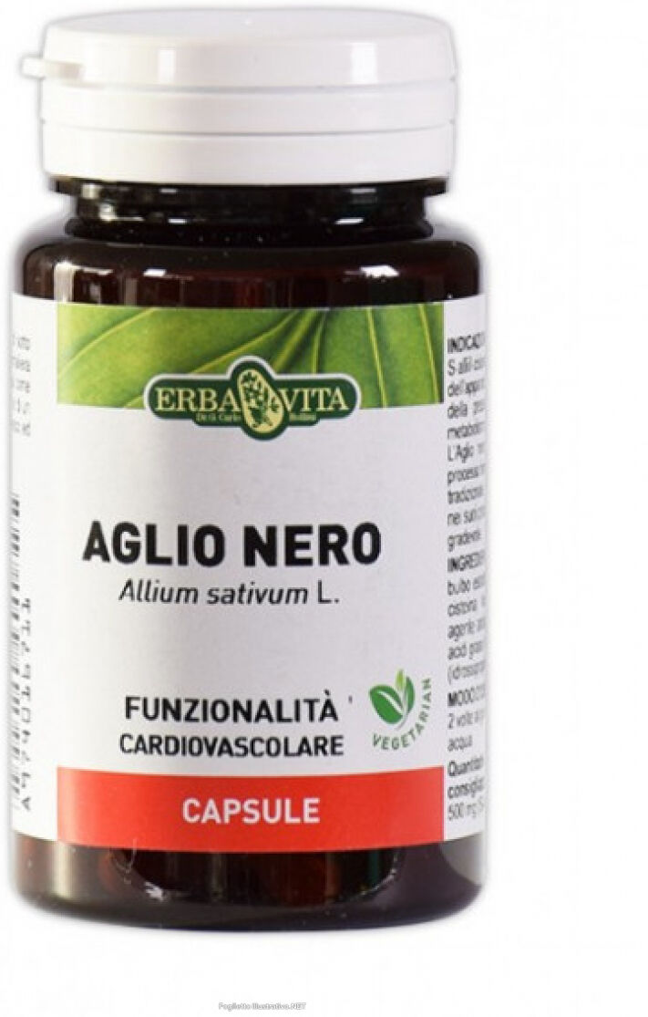 Erba Vita Aglio Nero 60 Capsule - Integratore a Base di Aglio Nero