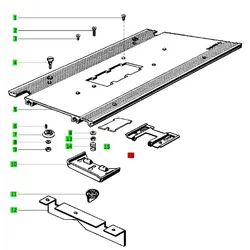 Festool Klemmplatte für Basis 4 Absaugseite