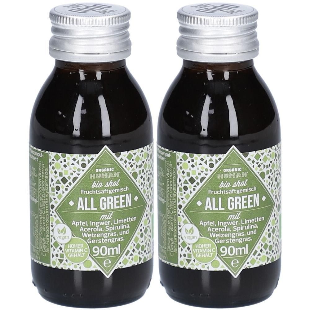 Organic Human Shot ALL Green 2x 2x90 ml