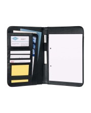 WEDO A5 Elegance Ordner für Dokumente Kunstleder texturiertes Nylon Schwarz (58 5801)