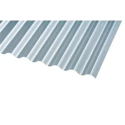 Polycarbonat Wellplatten klar C-Struktur Sinus 76/18 2,5 mm – Hagelsicher 1045 x 3500