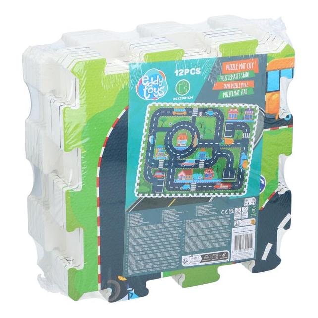 Eddy Toys Spielmatte Stadtverkehr 12pcs EVA (30 x 30 cm) (49598001)