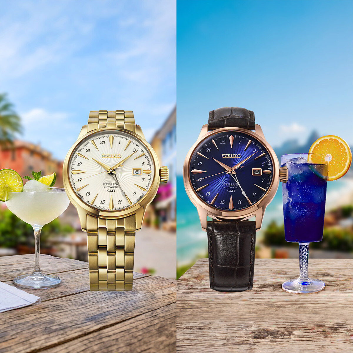 Seiko Presage Automatic Cocktail Time GMT HCB005J1