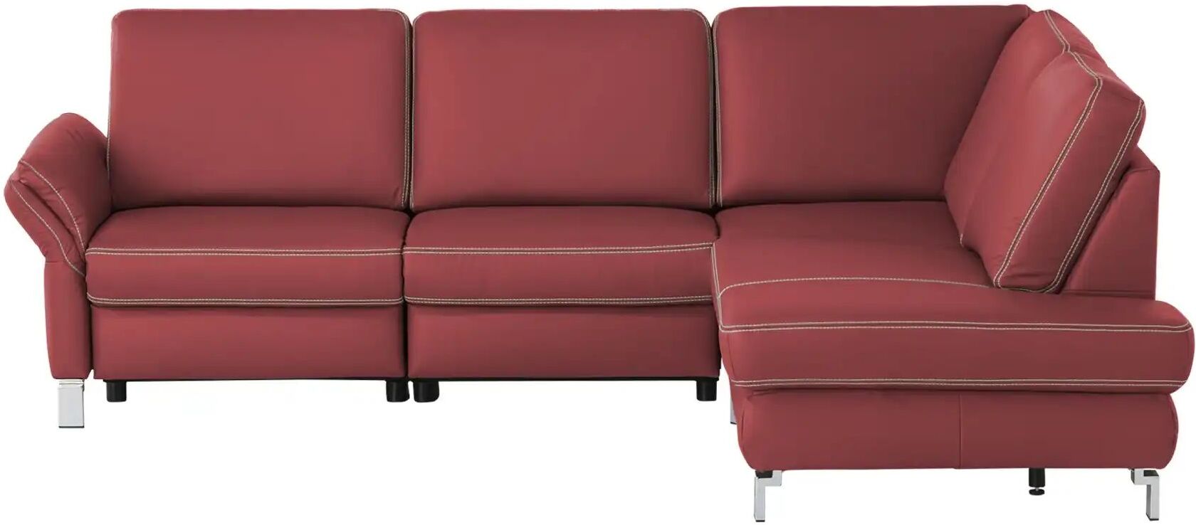medium Ecksofa  Medium Plus ¦ rot ¦ Maße (cm): B: 265 H: 89 T: 200.0