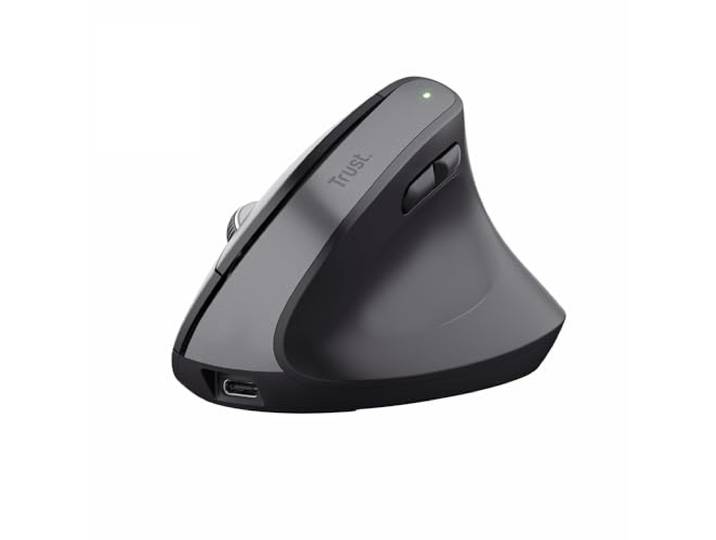 Trust Bayo+ Draadloze Ergonomische Muis Bluetooth + RF 2.4GHz, Zwart