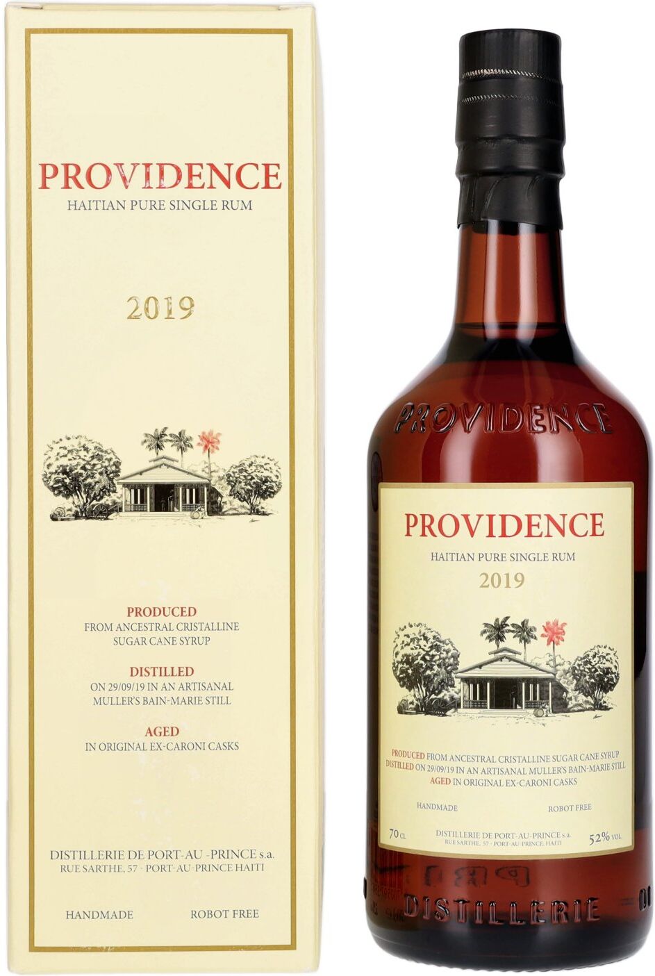 Habitation Velier PROVIDENCE Haitian Pure Single Rum 2019 52% Vol. 0,7l in Geschenkbox
