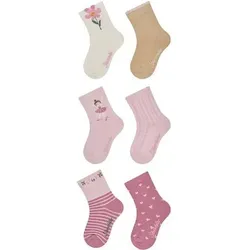 STERNTALER Socken 6er-Pack Blume, Größe 22 in Beige Beige