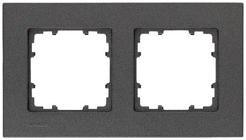 Siemens Schalterprogramm 2fach Rahmen Delta Carbon 5TG11122